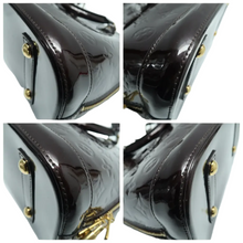Load image into Gallery viewer, Louis Vuitton Alma Monogram Patent Leather Tote Bag Burgundy