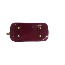 Load image into Gallery viewer, Louis Vuitton Alma Monogram Leather Satchel Bag Purple