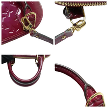 Load image into Gallery viewer, Louis Vuitton Alma Monogram Leather Satchel Bag Purple