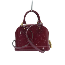 Load image into Gallery viewer, Louis Vuitton Alma Monogram Leather Satchel Bag Purple
