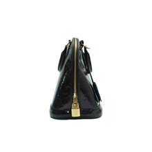Load image into Gallery viewer, Louis Vuitton Alma Monogram Patent Leather Tote Bag Burgundy