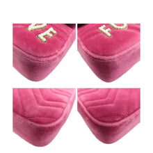 Load image into Gallery viewer, Gucci GG Marmont Blind Love Velvet Shoulder Bag Purple