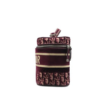 Load image into Gallery viewer, Christian DIOR Fabric Vanity case Deep Red