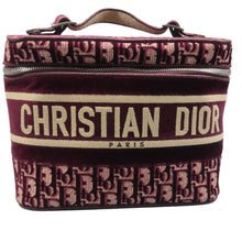 Load image into Gallery viewer, Christian DIOR Fabric Vanity case Deep Red