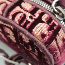 Load image into Gallery viewer, Christian DIOR Fabric Vanity case Deep Red