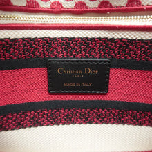 Load image into Gallery viewer, DIOR Lady Dior Fabric Shoulder Bag Red