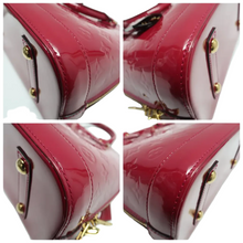Load image into Gallery viewer, Louis Vuitton Alma Monogram Leather Satchel Bag Red