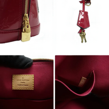 Load image into Gallery viewer, Louis Vuitton Alma Monogram Leather Satchel Bag Red