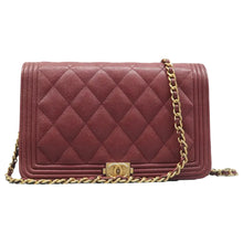 Load image into Gallery viewer, CHANEL Leboy Quilted Leather Crossbody Bag Red