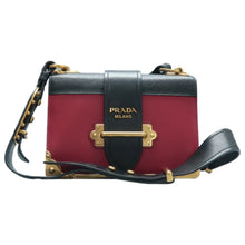 Load image into Gallery viewer, Prada Cahier Leather Crossbody Bag Bicolor