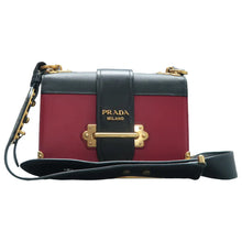 Load image into Gallery viewer, PRADA Cahier Leather Crossbody Bag Bicolor