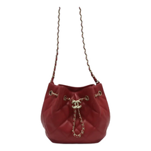 Load image into Gallery viewer, CHANEL Leather Shoulder Bag Red