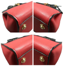 Load image into Gallery viewer, Louis Vuitton City Steamer Leather Satchel Bag Red