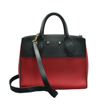 Load image into Gallery viewer, Louis Vuitton City Steamer Leather Satchel Bag Red