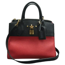 Load image into Gallery viewer, Louis Vuitton City Steamer Leather Satchel Bag Red
