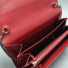 Load image into Gallery viewer, GUCCI Dionysus Chain Wallet Leather Shoulder Bag Red