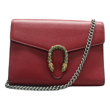 Load image into Gallery viewer, GUCCI Dionysus Chain Wallet Leather Shoulder Bag Red