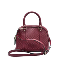 Load image into Gallery viewer, Gucci Dome Microguccissima Satchel Bag Burgundy