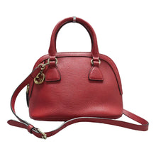 Load image into Gallery viewer, Gucci Dome Dollar Calfskin Small GG Charm Satchel Bag Red