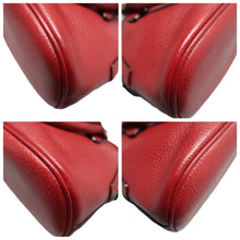 Load image into Gallery viewer, Gucci Dome Dollar Calfskin Small GG Charm Satchel Bag Red