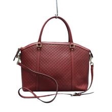 Load image into Gallery viewer, GUCCI Dome Leather Satchel Bag Red