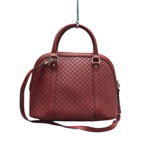 Load image into Gallery viewer, GUCCI Dome Leather Satchel Bag Red