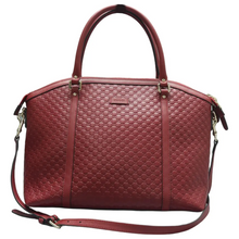 Load image into Gallery viewer, GUCCI Dome Leather Satchel Bag Red