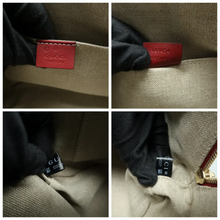 Load image into Gallery viewer, GUCCI Dome Leather Satchel Bag Red