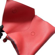 Load image into Gallery viewer, Louis Vuitton Double V Monogram Leather Satchel Bag Red