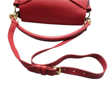 Load image into Gallery viewer, Louis Vuitton Double V Monogram Leather Satchel Bag Red