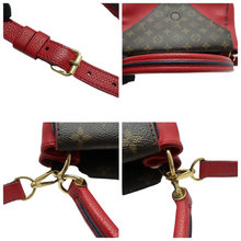 Load image into Gallery viewer, Louis Vuitton Double V Leather Satchel Bag Red