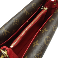 Load image into Gallery viewer, Louis Vuitton Double V Leather Satchel Bag Red