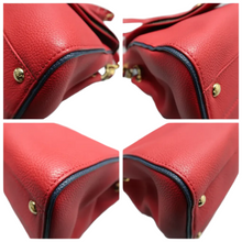 Load image into Gallery viewer, Louis Vuitton Double V Monogram Leather Satchel Bag Red