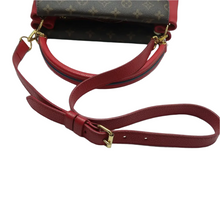 Load image into Gallery viewer, Louis Vuitton Double V Leather Satchel Bag Red