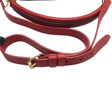 Load image into Gallery viewer, Louis Vuitton Double V Leather Satchel Bag Red