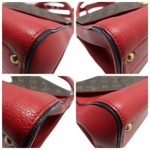 Load image into Gallery viewer, Louis Vuitton Double V Leather Satchel Bag Red
