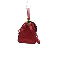 Load image into Gallery viewer, Louis Vuitton Double V Monogram Leather Satchel Bag Red