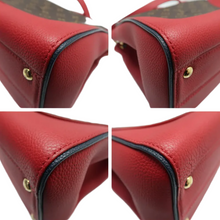 Load image into Gallery viewer, Louis Vuitton Double V Leather Satchel Bag Red