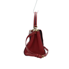 Load image into Gallery viewer, Louis Vuitton Double V Leather Satchel Bag Red