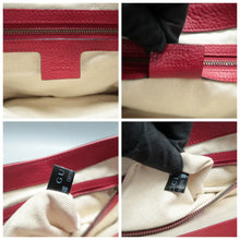 Load image into Gallery viewer, Gucci GG Marmont Flap Cellarius Calfskin Feline Shoulder Bag Red