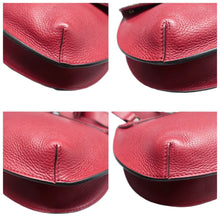 Load image into Gallery viewer, Gucci GG Marmont Flap Cellarius Calfskin Feline Shoulder Bag Red