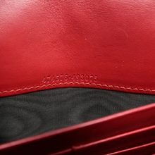 Load image into Gallery viewer, GUCCI GG Marmont Chain Wallet Leather Shoulder Bag Red