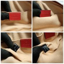 Load image into Gallery viewer, GUCCI GG Marmont Leather Belt Bag Red