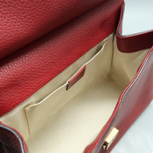 Load image into Gallery viewer, GUCCI GG Marmont Leather Satchel Bag Red