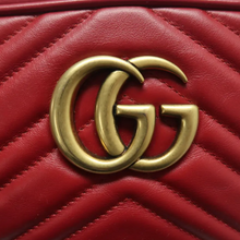 Load image into Gallery viewer, Gucci GG Marmont Leather Shoulder Bag Red