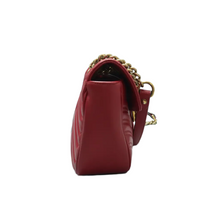 Load image into Gallery viewer, GUCCI GG Marmont Leather Shoulder Bag Red