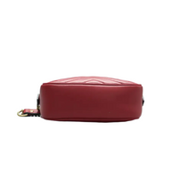 Load image into Gallery viewer, GUCCI GG Marmont Leather Shoulder Bag Red