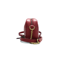 Load image into Gallery viewer, GUCCI GG Marmont Leather Shoulder Bag Red