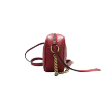 Load image into Gallery viewer, GUCCI GG Marmont Leather Shoulder Bag Red