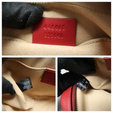 Load image into Gallery viewer, GUCCI GG Marmont Leather Shoulder Bag Red